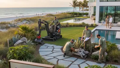 Landscaping service in Palm Harbor, FL for professional lawn care and yard maintenance