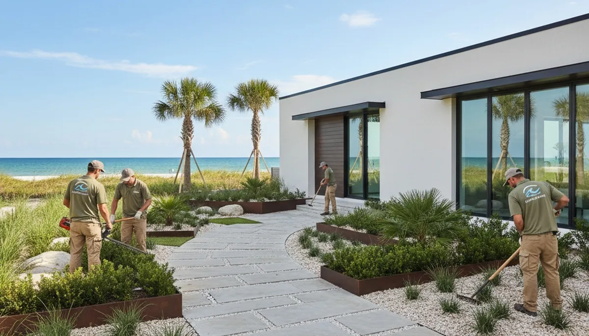 Professional landscaping service in Palm Harbor, FL for residential lawn care and maintenance