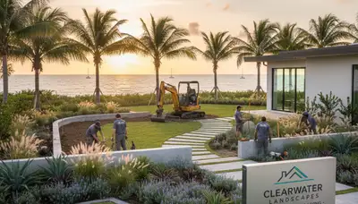 Professional landscaping service in Palm Harbor, FL for residential lawn care and yard maintenance