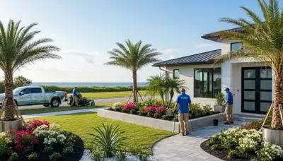 Landscaping service in Palm Harbor, FL for lawn care and yard maintenance