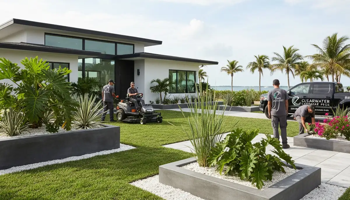 Landscaping service in Palm Harbor, FL for lawn care and yard maintenance