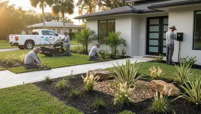 Palm Harbor, FL landscaping service for lawn care and yard maintenance
