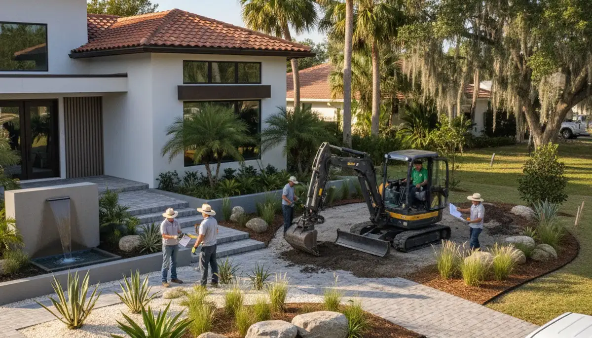 Landscaping service in Palm Harbor, FL for professional lawn care and yard maintenance