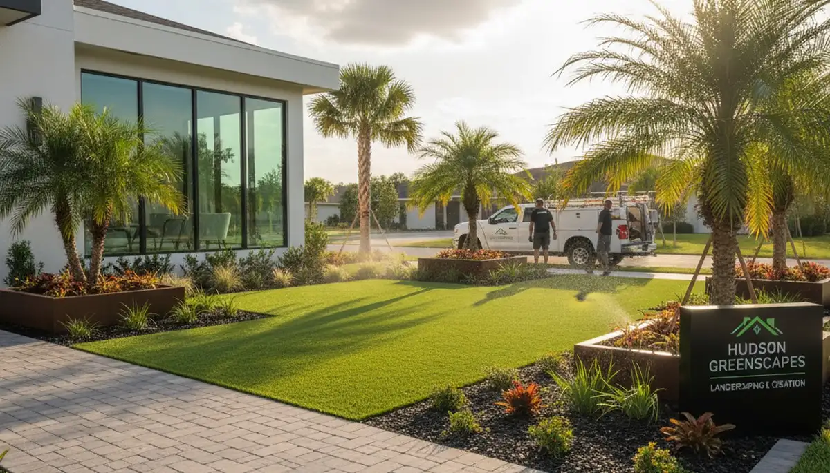 Professional landscaping service in Palm Harbor, FL for lawn care and yard maintenance
