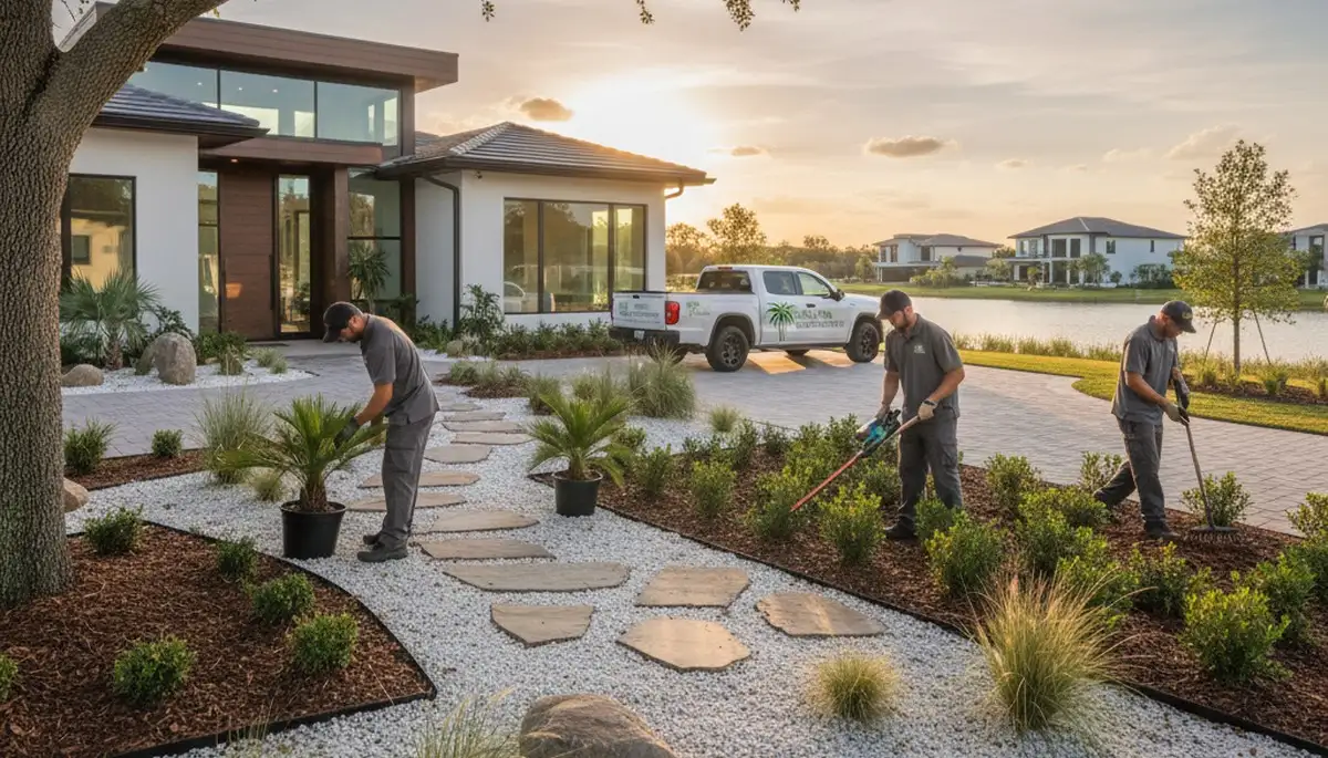 Landscaping services in Palm Harbor, FL for lawn care and yard maintenance