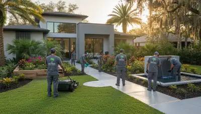 Landscape maintenance service in Palm Harbor, FL for a professional lawn care business